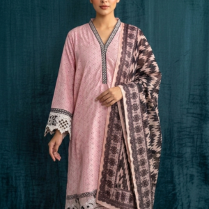 chikankari cotton lawn 3 piece set stitched summer collection